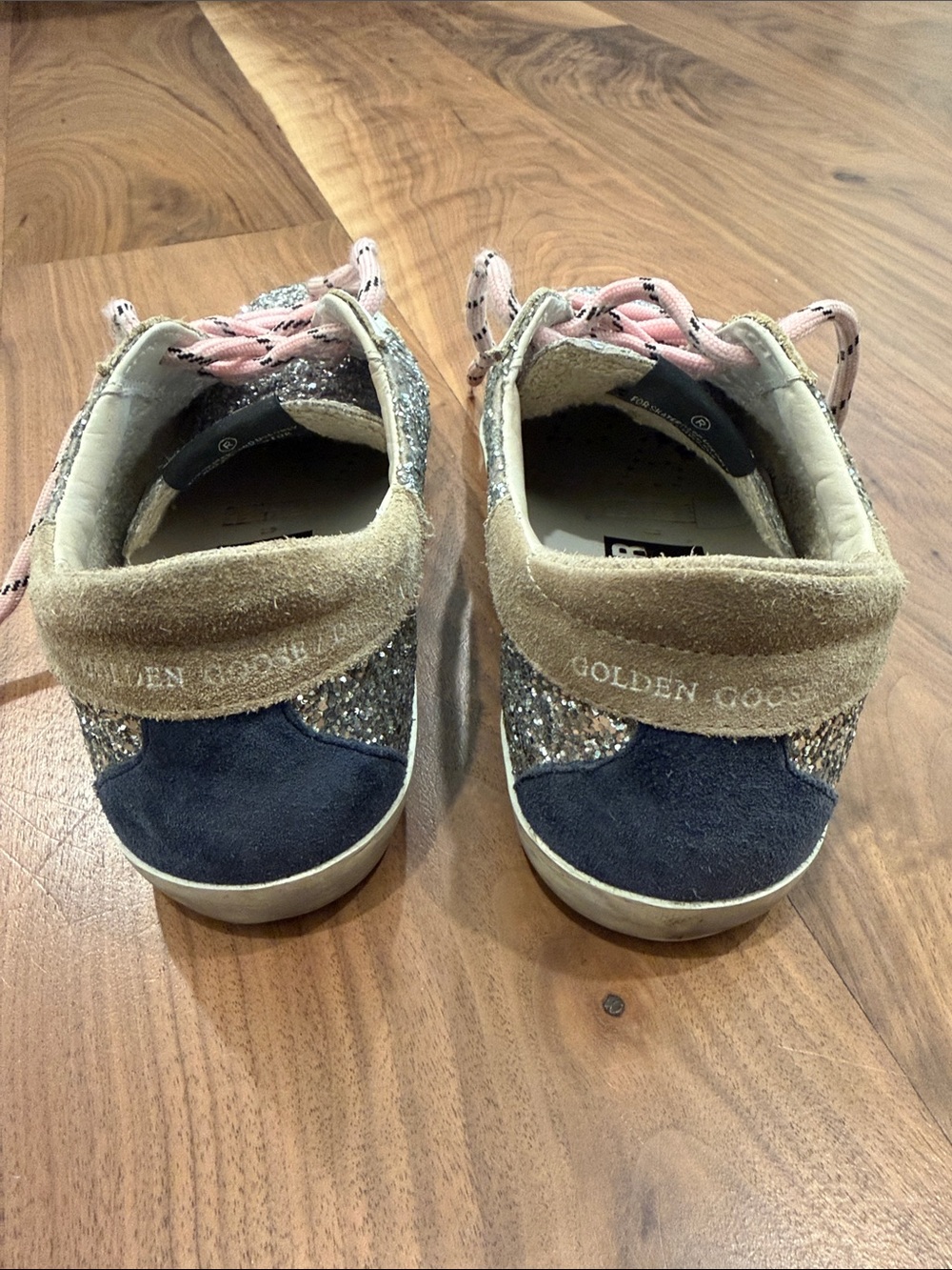 Golden Goose Silver Glitter Superstar Sneakers - Picture 4 of 10